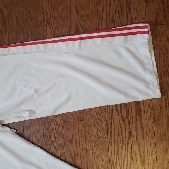 Adidas/Toronto Raptors White & Red Tear Away Open Pants - Picture 15 of 16